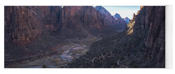 Breathtaking Valley Vista In Zion National Park Yoga Mat