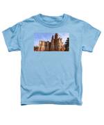 Majestic Rock Formations Under Blue Sky In Bryce Canyon National Park Toddler T-Shirt