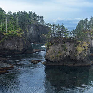 Serene Coastal Rocky Landscape by Brandon Wichmann