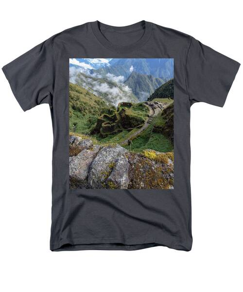 Misty Mountain Pathway Of The Inca Trail Men's T-Shirt  (Regular Fit)