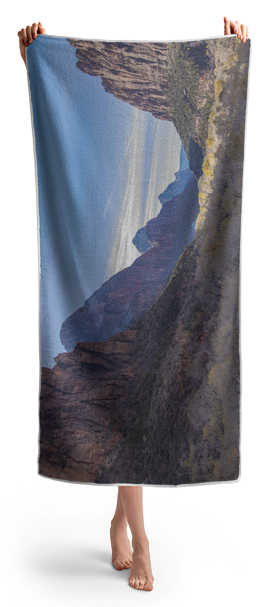 Majestic Zion National Park View Beach Towel