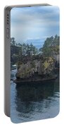 Serene Coastal Rocky Landscape Portable Battery Charger