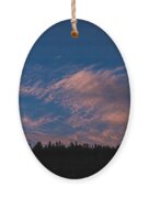 Twilight Over Forested Horizon Ornament