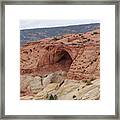 Natural Arch In Desert Landscape Framed Print
