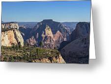 Majestic Mountain Range View Greeting Card
