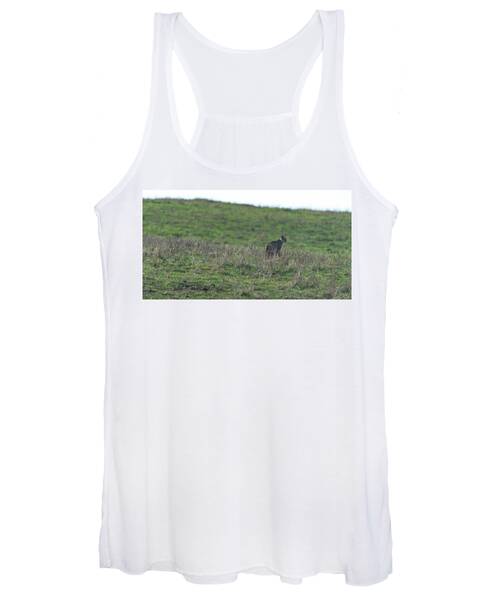 Bobcat in Point Reyes Women's Tank Top by Brandon Wichmann