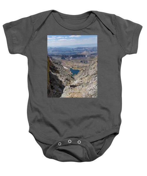 Breathtaking Middle Teton Mountain View Baby One-Piece