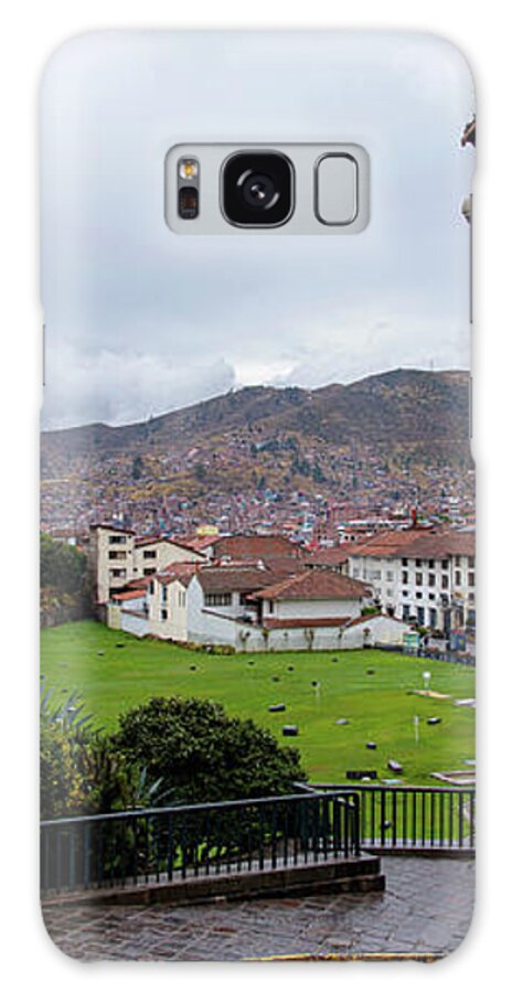 Street Scene with Colorful Mural Galaxy Case