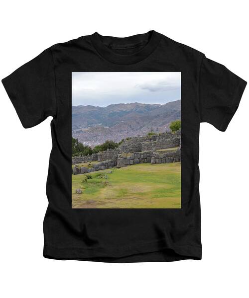 Saqsaywaman Incan Ruin In Cusco Peru Kids T-Shirt