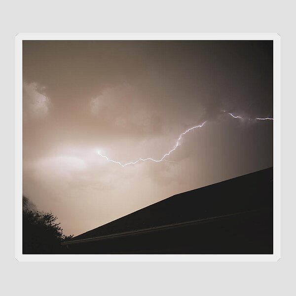 Lightning Illuminates Night Sky Sticker