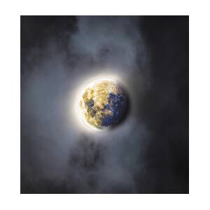 Celestial Moon in Ethereal Glow by Brandon Wichmann