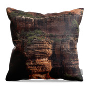 Majestic Red Rock Formations In Sedona Arizona Throw Pillow