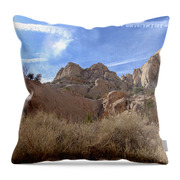 Desert Cliffs In Capitol Reef National Park Throw Pillow