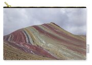 Colorful Mountain Range Under Cloudy Sky Zip Pouch