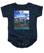 Majestic Mountain Overlooks Humantay Lake Baby One-Piece