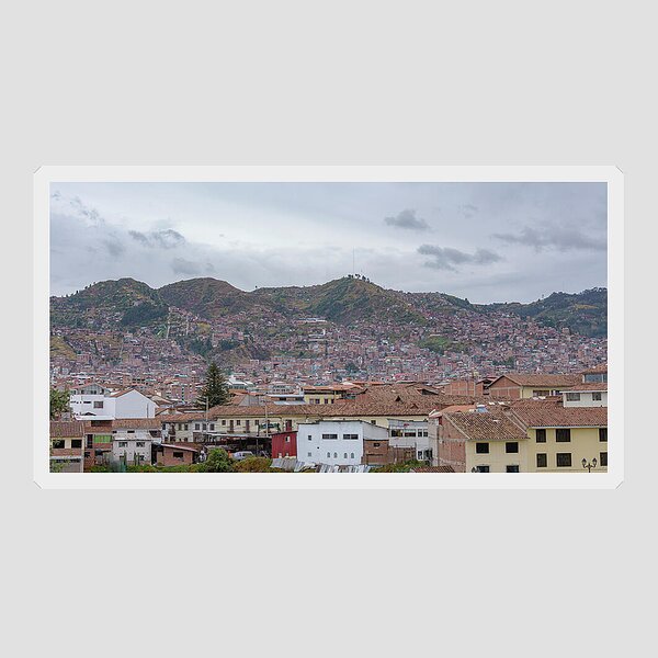 Rooftops and Hills of Cusco Sticker