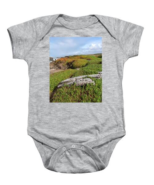 Coastal Landscape with Driftwood Baby One-Piece