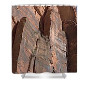 Towering Desert Sandstone Cliffs In Zion National Park Shower Curtain