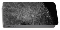 Lunar Surface Craters In Detail Portable Battery Charger