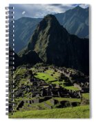 Majestic Ruins In A Mountain Valley Spiral Notebook