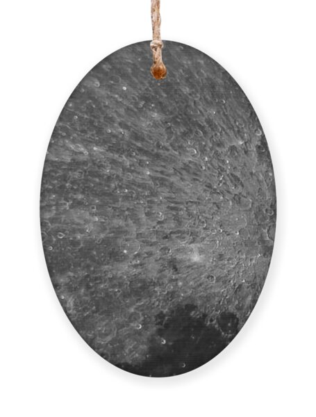 Lunar Surface Craters In Detail Ornament