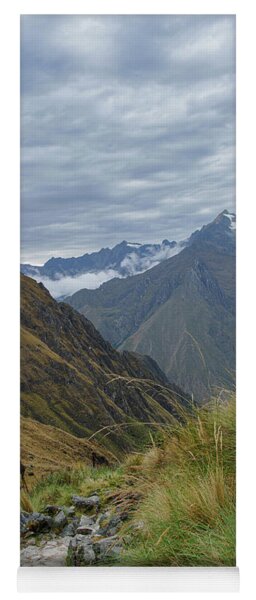 Trail Through Majestic Mountain Landscape To Dead Woman's Pass Yoga Mat