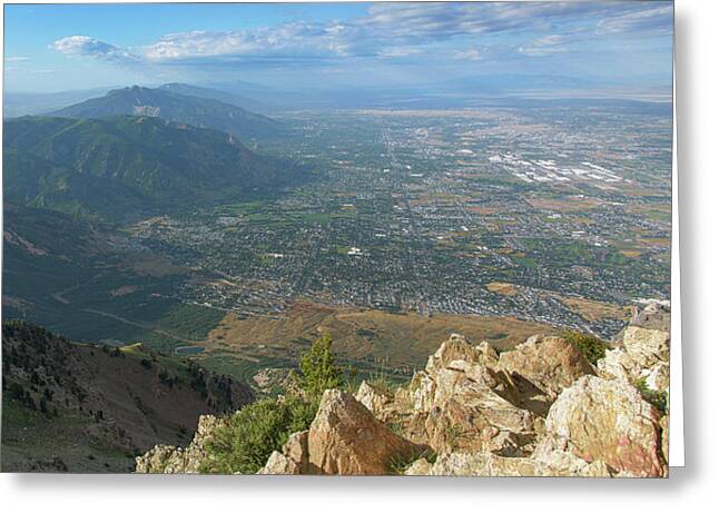 Expansive View From Ben Lomond Summit Greeting Card