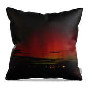 Mesmerizing Northern Lights Display Throw Pillow by Brandon Wichmann