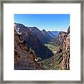 Breathtaking Zion Canyon View Framed Print