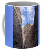 Towering Canyon Cliffs And Blue Sky Coffee Mug