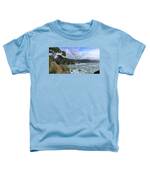 Coastal Serenity With Rugged Cliffs Toddler T-Shirt