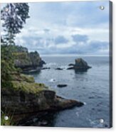 Rugged Coastal Landscape with Cliffs Acrylic Print