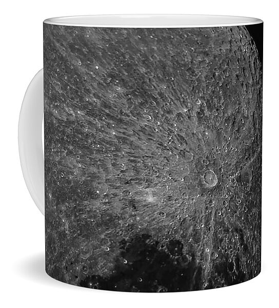Lunar Surface Craters In Detail Coffee Mug