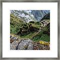 Misty Mountain Pathway Of The Inca Trail Framed Print