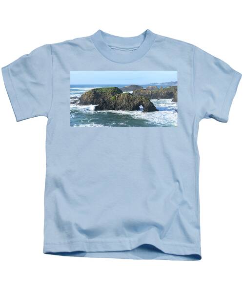 Majestic Coastal Rock Formations Kids T-Shirt