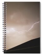 Lightning Illuminates Night Sky Spiral Notebook