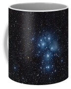 Pleiades Cluster In Cosmic Night Coffee Mug