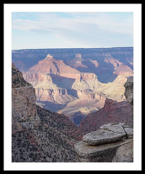 Majestic Grand Canyon Vista At Sunset Framed Print