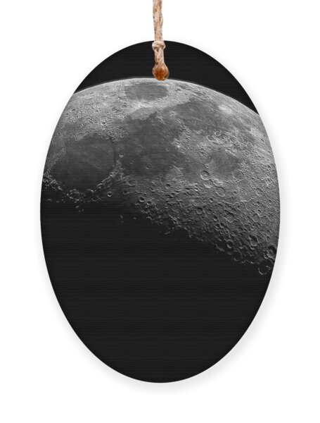 Illuminated Half Of The Moon Ornament
