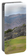 Saqsaywaman Incan Ruin In Cusco Peru Portable Battery Charger