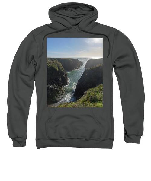 Dramatic Coastal Cliff Scene Sweatshirt