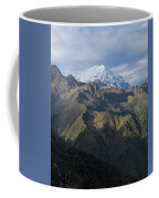 Majestic Andes Mountain Peaks Under Cloudy Sky Coffee Mug