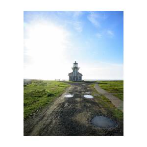 Lighthouse Under a Bright Sky by Brandon Wichmann