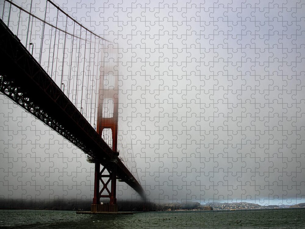 Golden Gate Bridge Disappears Into Misty Fog Jigsaw Puzzle