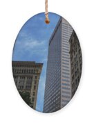 Skyscrapers Against Blue Sky Ornament