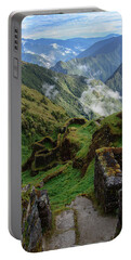 Mysterious Incan Ruins In The Mountains Portable Battery Charger