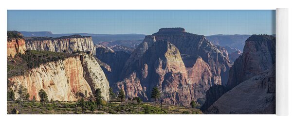 Majestic Mountain Range View Yoga Mat