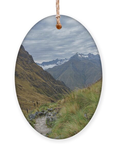 Trail Through Majestic Mountain Landscape To Dead Woman's Pass Ornament
