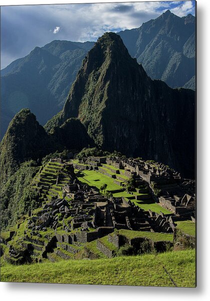 Majestic Ruins In A Mountain Valley Metal Print
