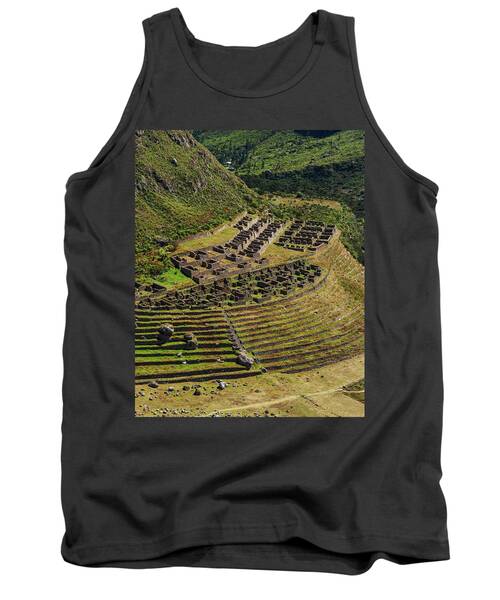 Ancient Terraces And Ruins In Andes Mountains Tank Top